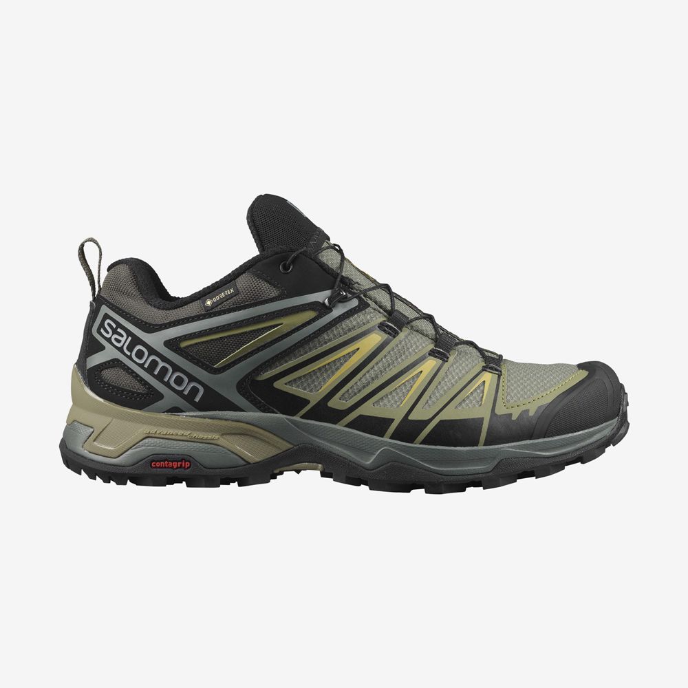 Chaussures De Randonnée Salomon Homme Doré - Salomon X ULTRA 3 GORE-TEX - France (2109-FJDYH)